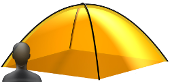 1-Personenzelt - Zeltgröße 1-Personenzelt - Zeltgröße